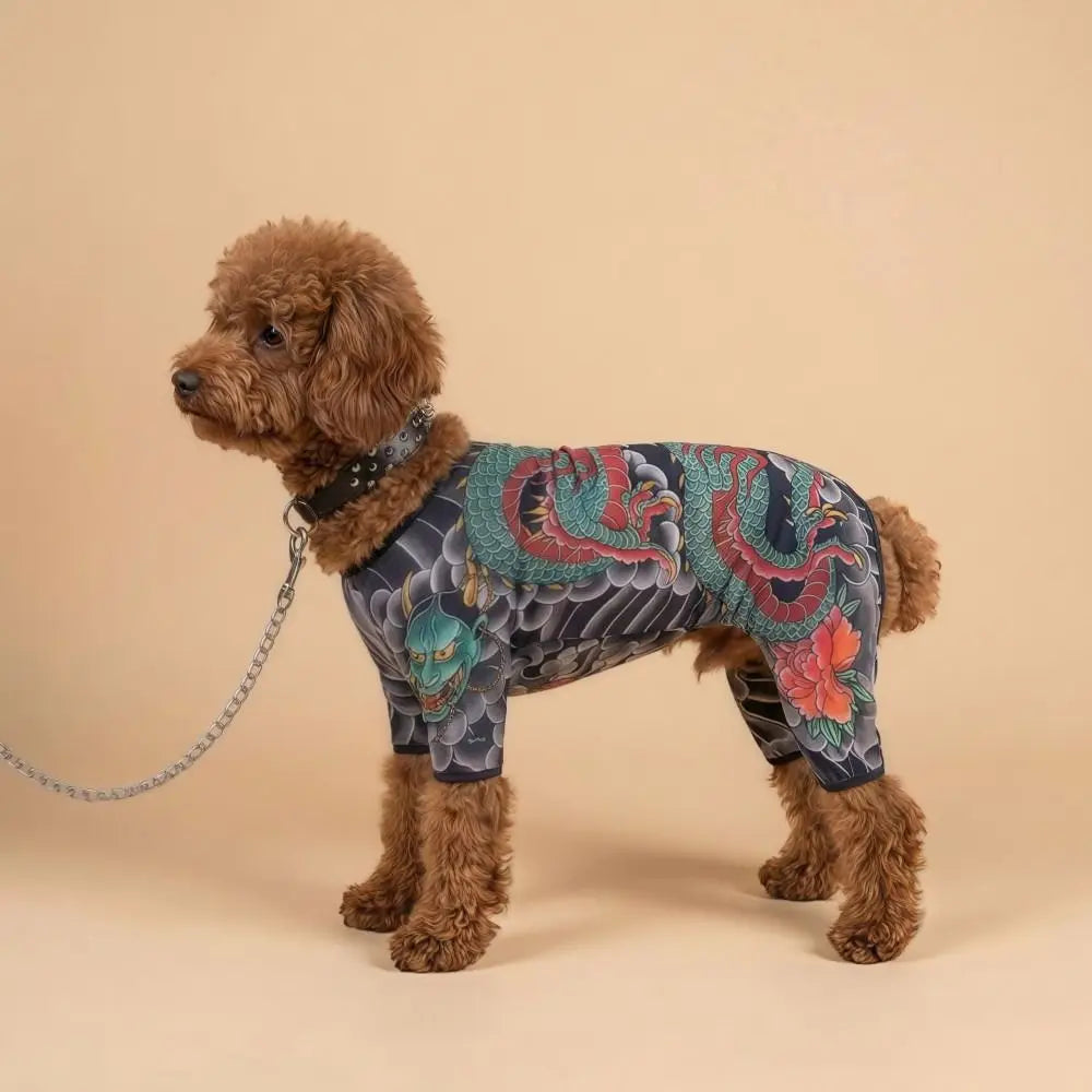 Tattoo Print Pet Vest – Breathable Dog & Cat Jacket S–6XL Pet Vest Jacket Richie's