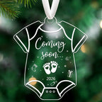 2026 Baby Announcement Christmas Ornament Set of 2 | Heart Decor Christmas Ornament Set Richie's
