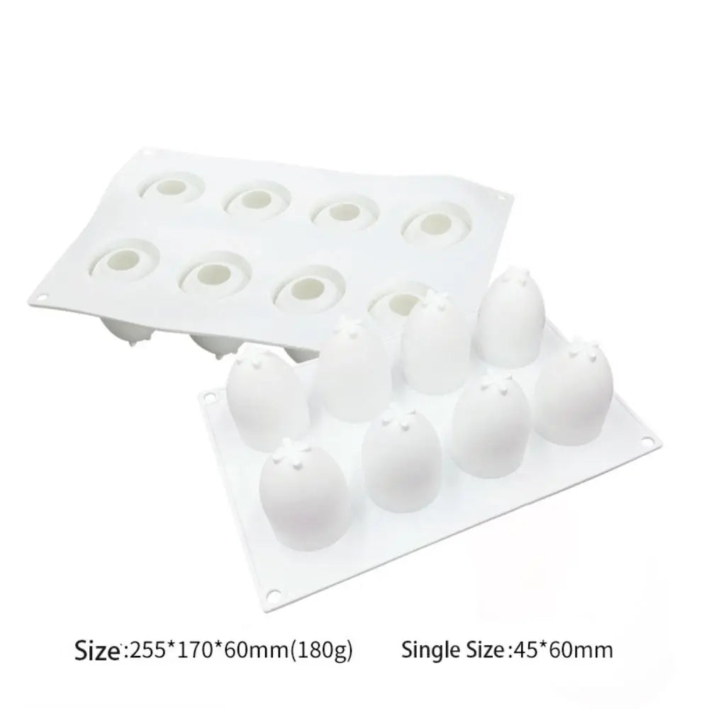 Easter Egg Silicone Mold 8 Cavity – Chocolate, Cake & Soap DIY Silicone Baking Mold Richie's