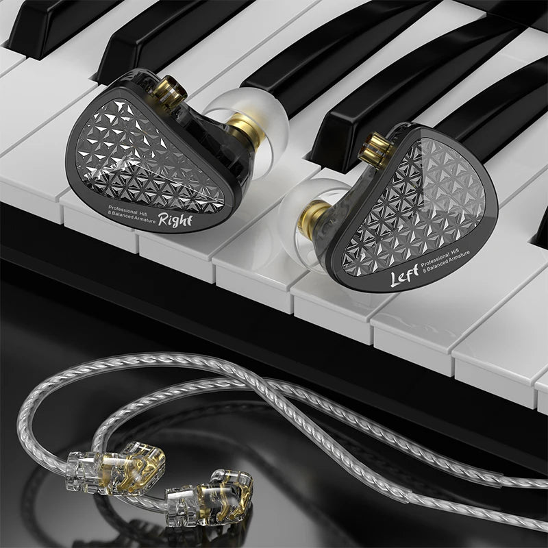 KZ AS16 Pro 16-Driver Balanced Armature IEM HiFi Earphone Balanced Armature IEM Richie's