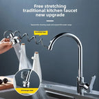 3-Level Pull-Out Faucet Extender Aerator – Kitchen Showerhead Faucet Extender Aerator Richie's