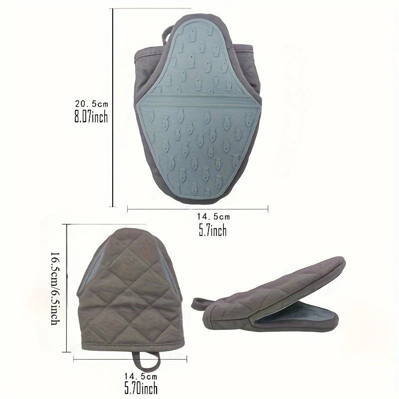 Fish-Shaped Silicone Oven Gloves – Non-Slip Kitchen Hand Grip Silicone Oven Gloves Richie's