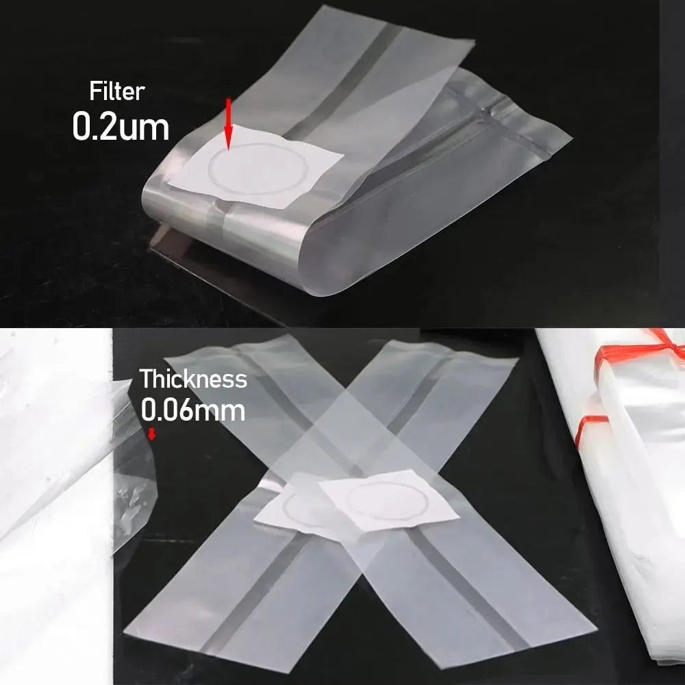 50pcs PP Mushroom Grow Bags 0.2µm Filter – Spawn & Culture Mushroom Grow Bags Richie's