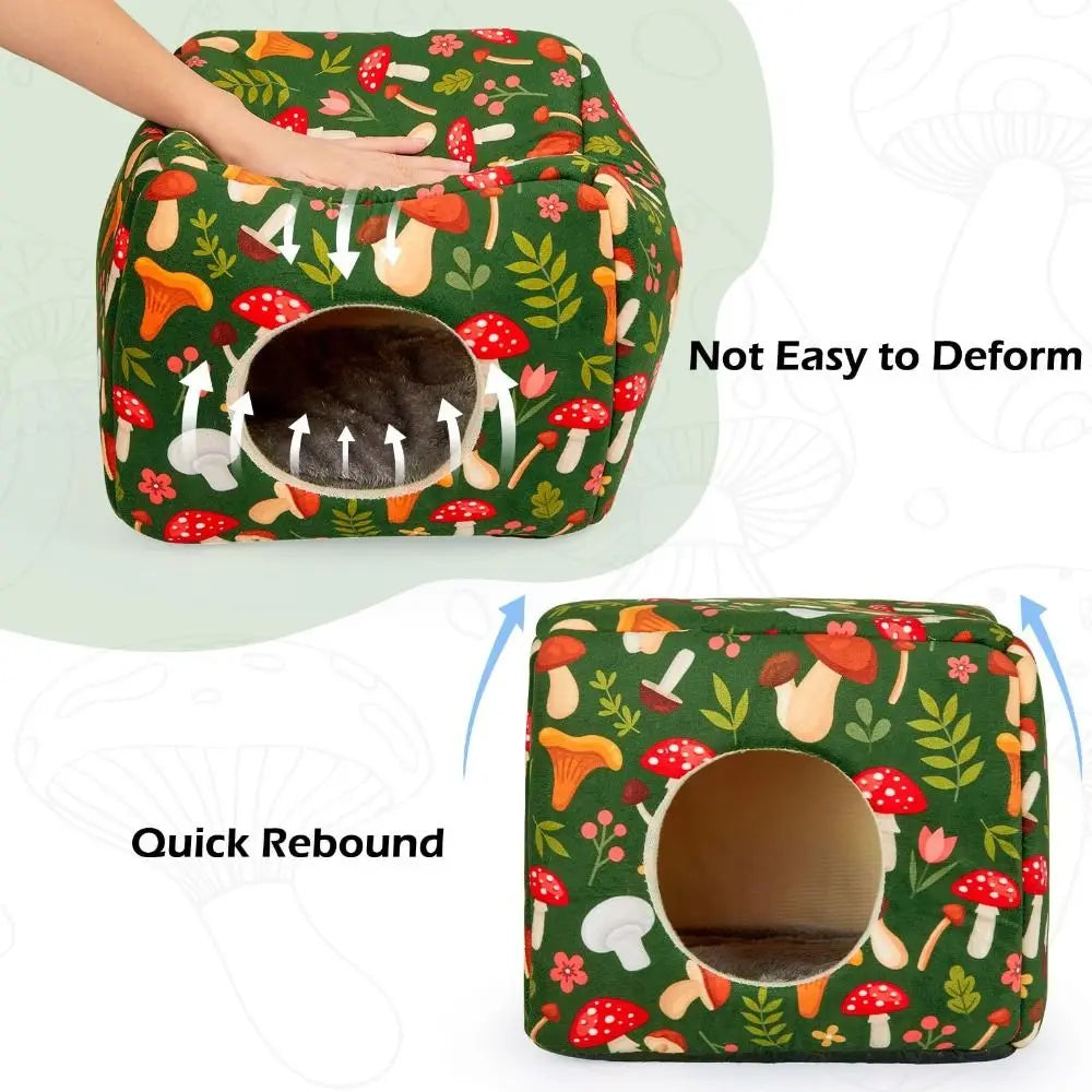 Washable Guinea Pig Hideout with Cushion – Small Pet Bed Small Pet Hideout Richie's