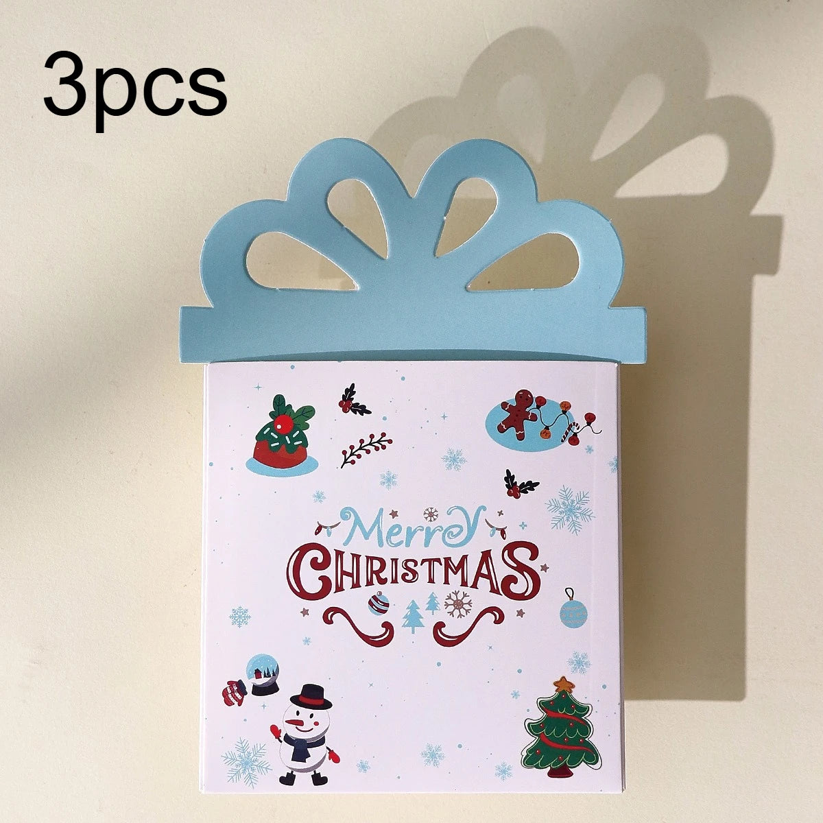 3pcs Merry Christmas Cash Card Holders – Festive Gift & Desk Decor Christmas Card Holders Richie's WHITE 3pcs