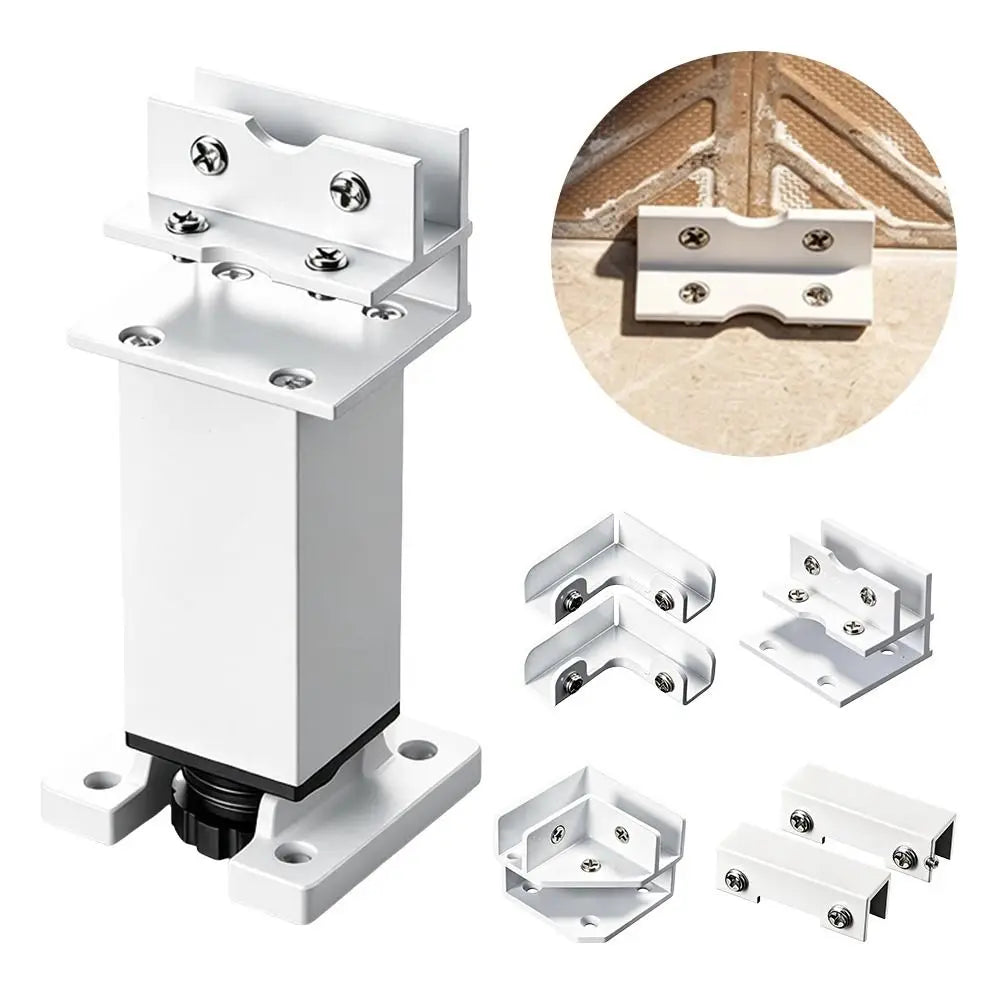 Aluminum Alloy Adjustable Support Leg Bracket & Corner Clamp Support Leg Bracket Richie's