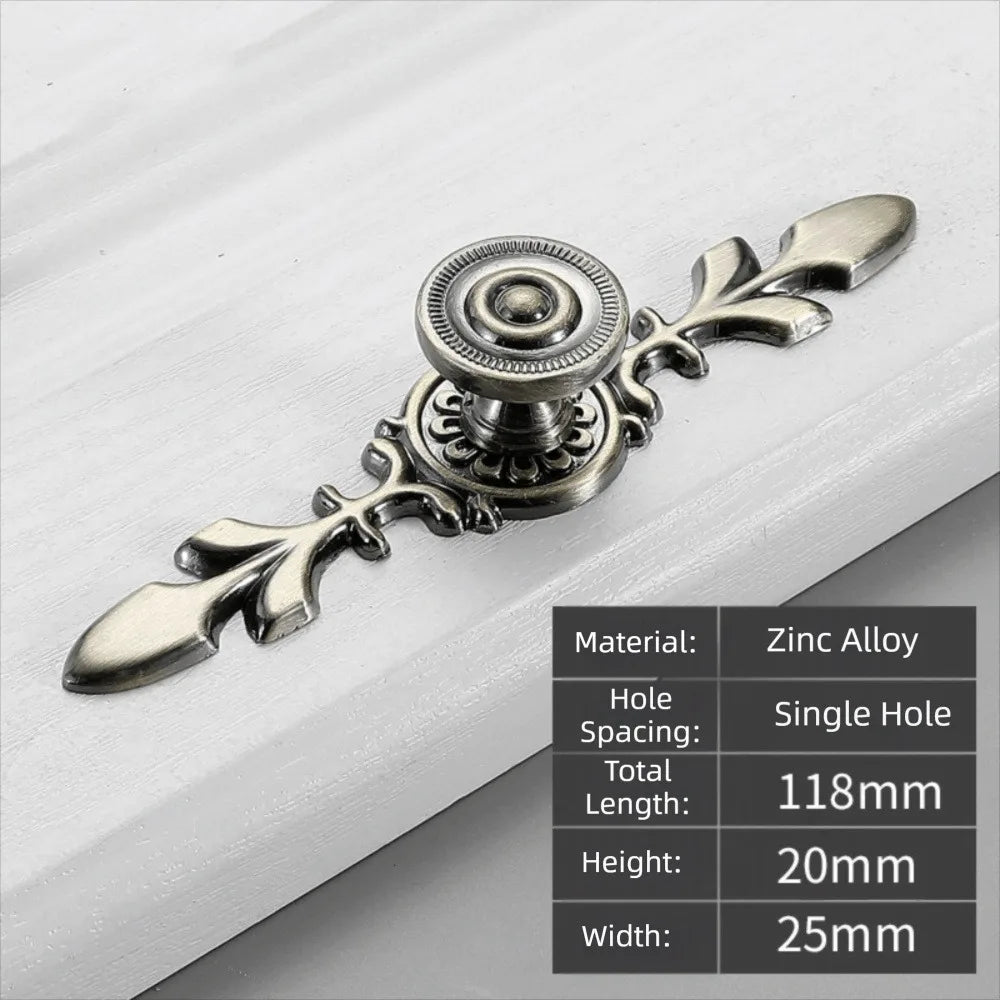 Zinc Alloy Cabinet Handles Antique Bronze Drawer Pulls Cabinet Drawer Pulls Richie's Style-7