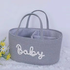 Cotton Rope Diaper Storage Basket – Foldable Nappy Organiser Baby Storage Basket Richie's
