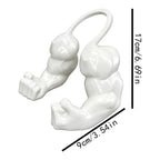 3D Printed Cat Muscle Arm Costume Prop – Funny Pet Neck Toy Pet Costume Prop Richie's White
