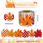 Maple Leaf Chalkboard Border Trim – 10M Self-Adhesive Roll Decorative Border Trim Richie's 1 Roll
