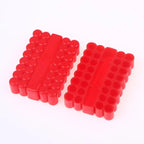 Screwdriver Bit Holder Case 10/22/32 Holes – 1/4" Hex Shank Bit Holder Case Richie's 32 hole Red 2pcs
