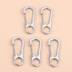 Stainless Steel Carabiner Keychain Clip Set – 2/5 Pcs Outdoor Carabiner Clip Set Richie's hexagonal hole 5pcs