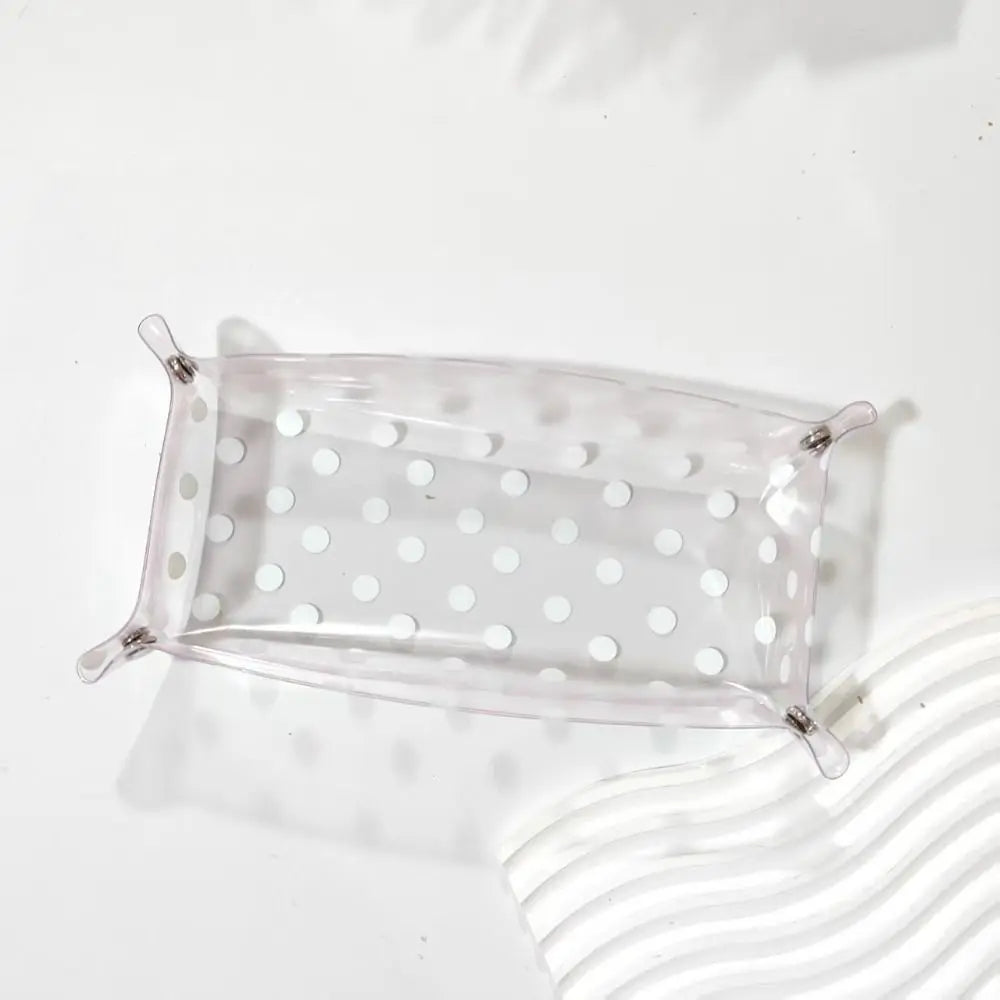 Polka Dot Storage Tray Desk Organizer Stationery Holder Desk Storage Tray Richie's