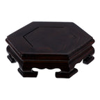 Wooden Hexagon Display Stand – Solid Wood Pedestal Riser Base Wood Display Stand Richie's