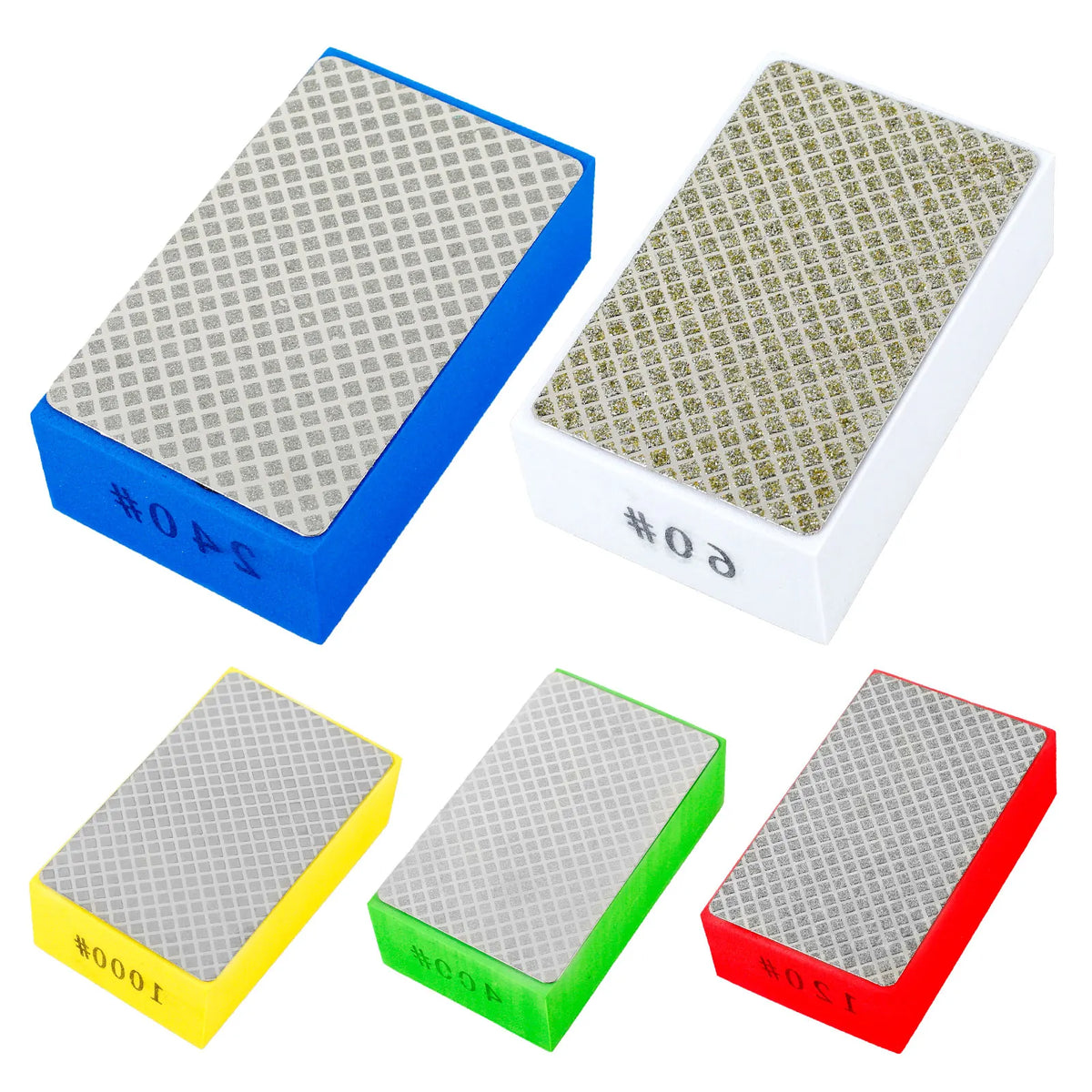 Diamond Hand Polishing Pads Set – Stone Tile Glass (4/5pcs) Abrasive Polishing Pads Richie's C 5PCS
