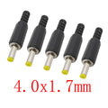DC Power Male Plug Solder Connector 3.5–6.5mm | 5 or 10 Pack DC Power Connector Richie's 4.0x1.7mm 10Pcs