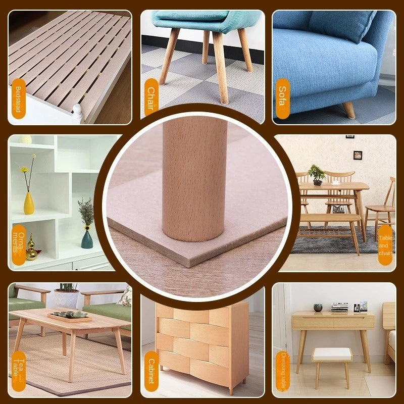 Felt Chair Leg Pads 5mm Self-Adhesive Floor Scratch Protectors Furniture Leg Pads Richie's