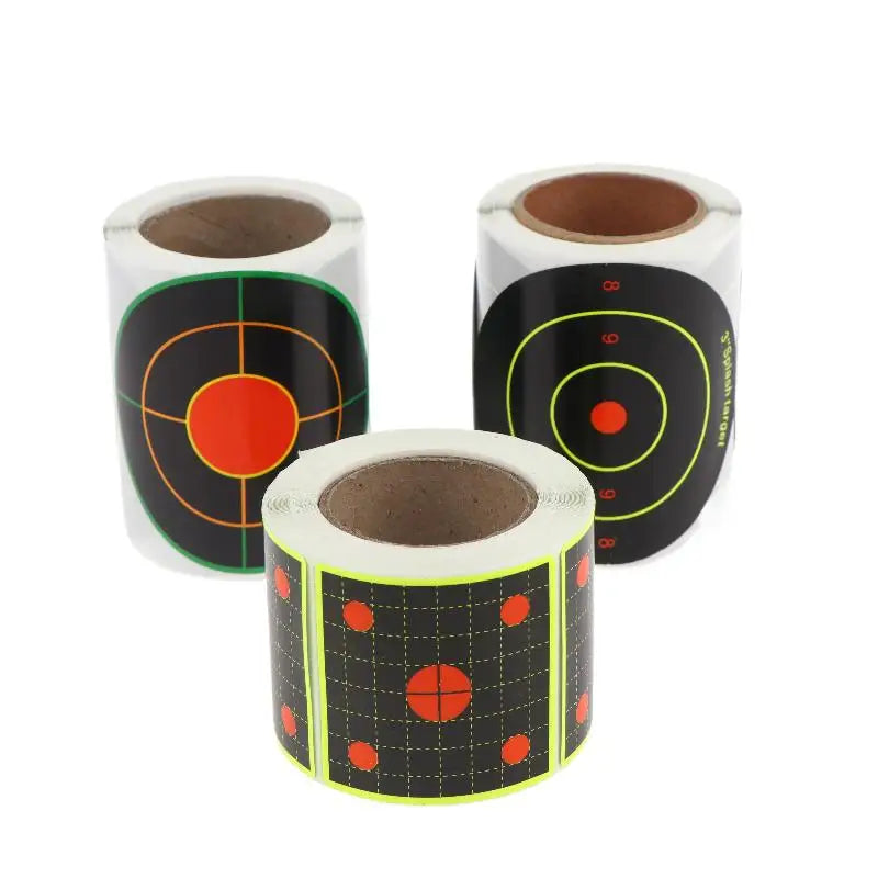 Square Shooting Target Stickers – Fluorescent Splash Impact Marks Shooting Target Stickers Richie's