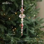 Acrylic Christmas Tree Pendant with Faux Pearl Drop Ornament Christmas Tree Ornament Richie's
