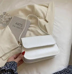 Elegant PU Leather Shoulder & Crossbody Bag for Women Shoulder Crossbody Bag Richie's white 23cmx15cmx5cm