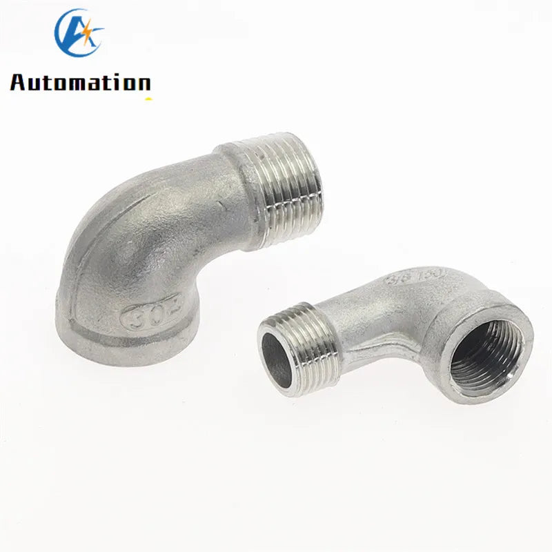 SS304 BSPT 90° Street Elbow Pipe Fitting Female x Male 1/8"–3/4" Pipe Elbow Fitting Richie's