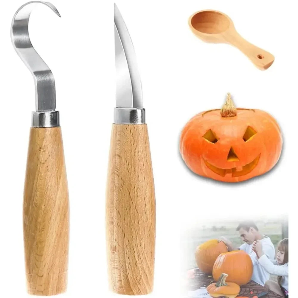 Hook Knife Wood Carving Tool – Ergonomic Spoon & Bowl Chisel Wood Carving Knife Richie's
