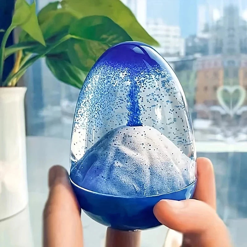 Volcanic Eruption Liquid Crystal Hourglass Timer Ornament Hourglass Timer Ornament Richie's