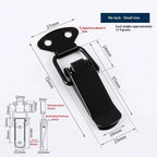 Glossy Black Toggle Latch – Quick Release Iron Fastener Clip Toggle Latch Fastener Richie's S No latch