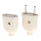 2-Pin EU Plug Male Female Power Connector Socket Extension Power Connector Plug Richie's