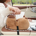 Cute Capybara Plush Tissue Box Cover – Car & Desk Holder Plush Tissue Holder Richie's