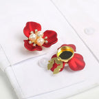 Pearl Flower Button Covers – Rhinestone Detachable Clips Button Cover Clips Richie's