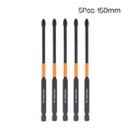 PH2 Magnetic Impact Phillips Screwdriver Bit Set – Hex Shank Screwdriver Bit Set Richie's 5Pcs 150mm