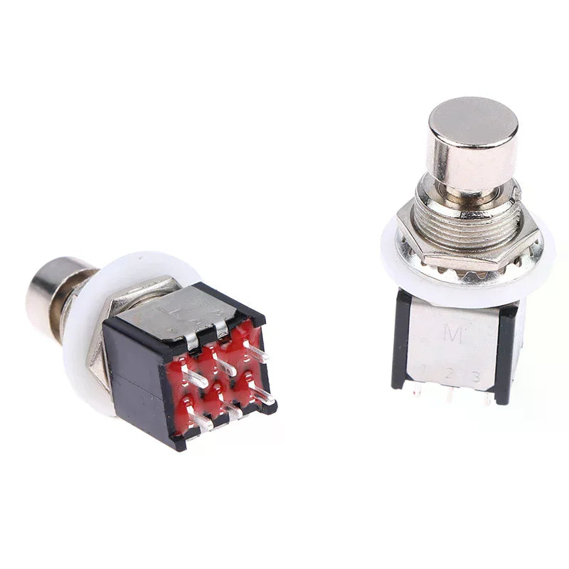 DPDT Foot Switch Guitar Effects Pedal Stomp Box 6-Pin Push Button Guitar Pedal Switch Richie's