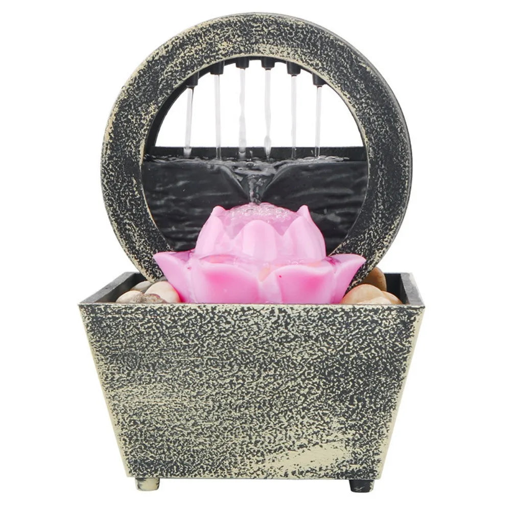 Desktop Water Fountain Waterfall Ornament | USB or Battery Desktop Water Fountain Richie's 4