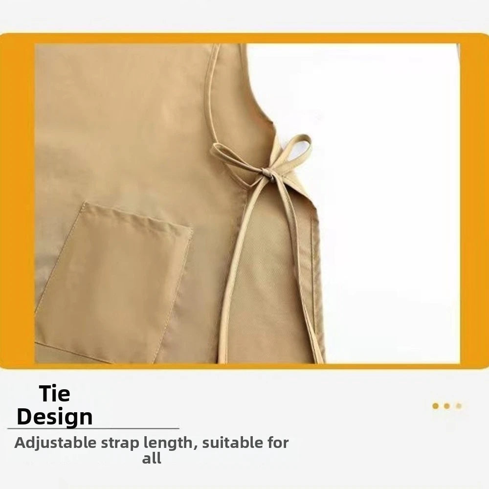 Waterproof Long Vest Apron with Pockets | Kitchen & Art Kitchen Apron Richie's
