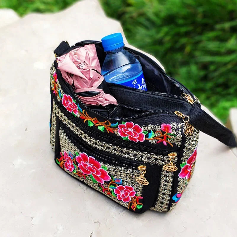 Yunnan Ethnic Embroidered Crossbody Shoulder Bag for Women Embroidered Crossbody Bag Richie's