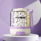 Round Portable Pill Organizer – Multi-Compartment Silicone Box Pill Organizer Richie's Purple