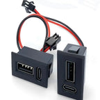 USB Type-C Double-Layer Lamp Charging Socket with Cable USB Charging Socket Richie's
