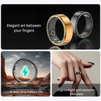 Smart Ring Heart Rate Sleep Tracker IP68 Waterproof Steel Band Smart Ring Tracker Richie's
