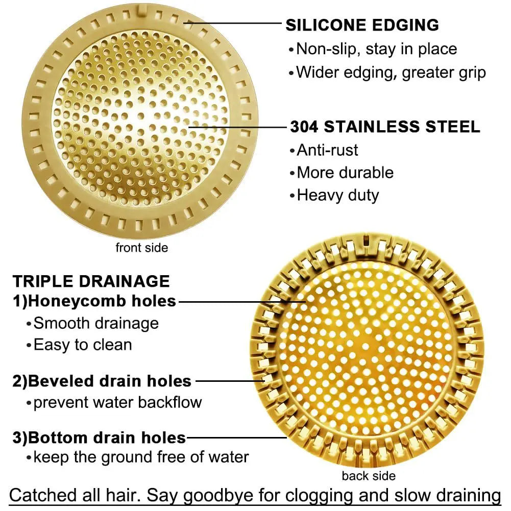 Stainless Steel Floor Drain Cover with Hair Filter Floor Drain Cover Richie's