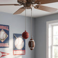 Sports Ball Ceiling Fan Pull Chain Set – 2Pcs Beaded Metal Fan Pull Chain Set Richie's Default Title