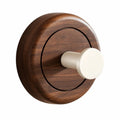 Walnut Wood Suction Cup Hook – No-Drill Rotating Towel Hook Suction Cup Hook Richie's Beige