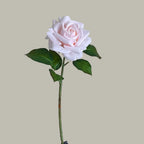 Multicolor Artificial Rose Single Stem – Real Touch Faux Flower Artificial Flower Richie's Pink