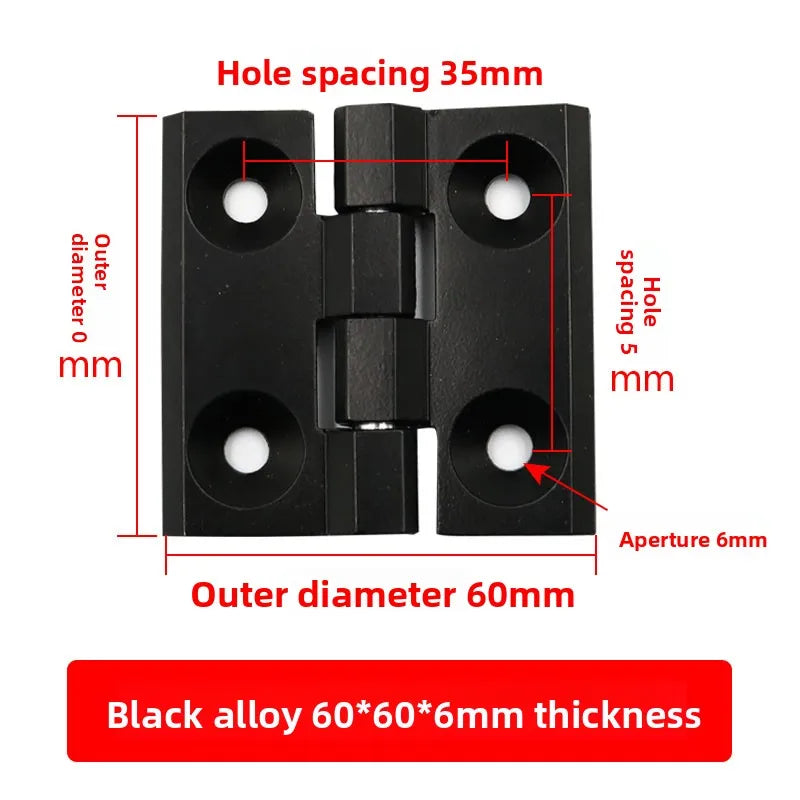 Aluminum Gun Stock Hinges 2020/3030/4040/5050 – Doors & Cabinets Door Cabinet Hinge Richie's Black 60x60x6