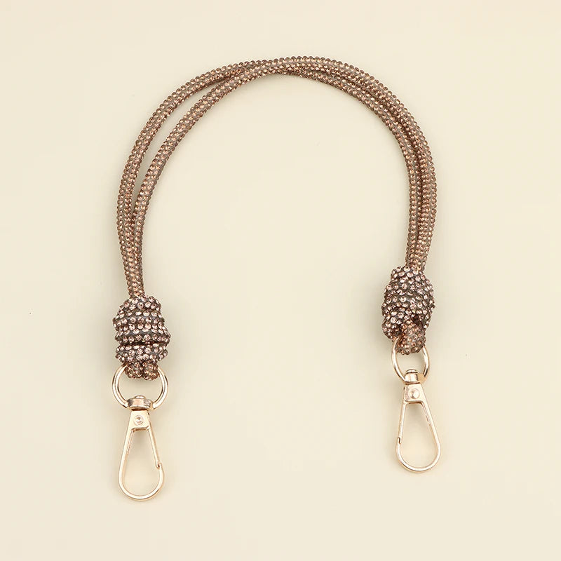 Rhinestone Handbag Chain Strap Loop Knot DIY Bag Accessory Handbag Chain Strap Richie's 03