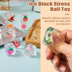 Fruit Ice Cube Squishy Toy Slow Rebound Fidget Squeeze Ball Squishy Fidget Toy Richie's