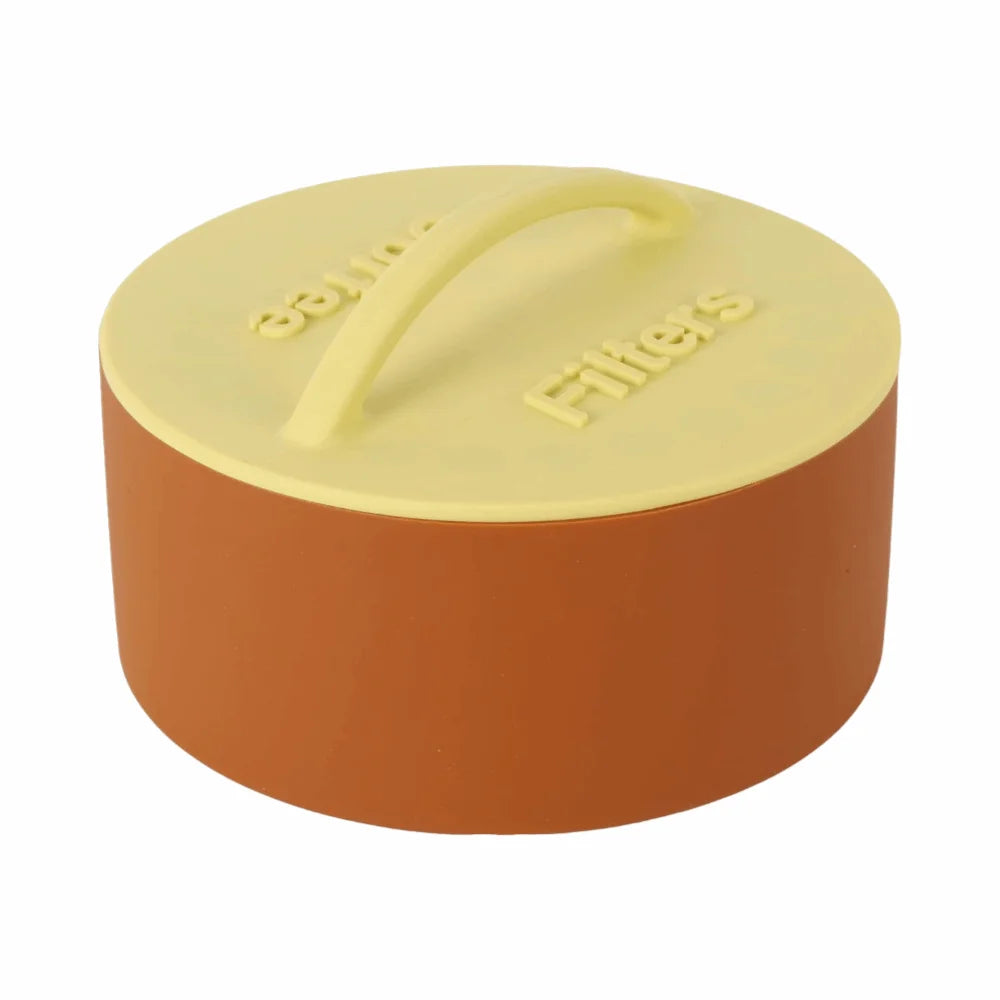 Silicone Coffee Filter Holder with Dustproof Lid | Round Storage Coffee Filter Holder Richie's