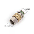 All-Copper M14×1.5 Quick-Connect Spray Nozzle Adapter Hose Quick Connector Richie's Silver