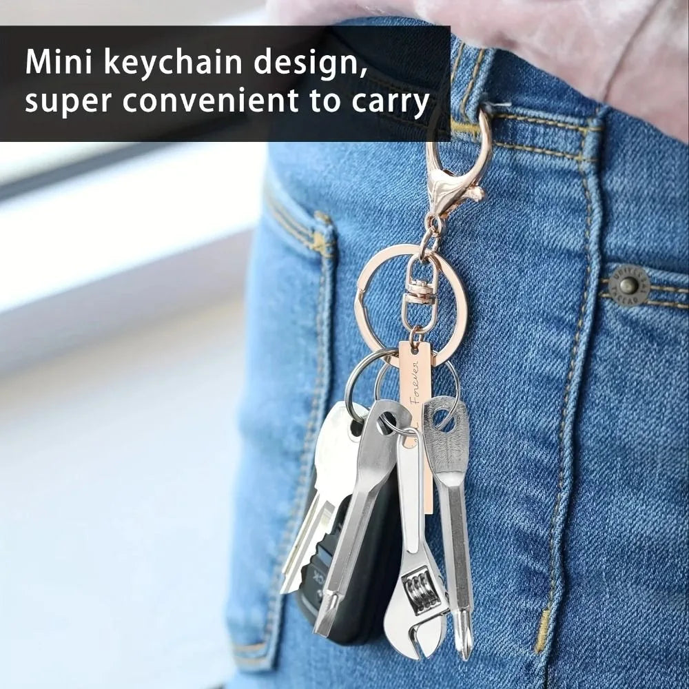 3-Piece Mini Screwdriver Keychain Set – Stainless Steel Tool Mini Tool Keychain Richie's