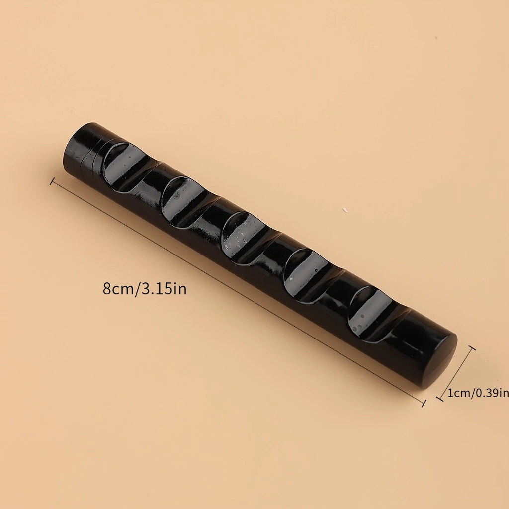 5-Slot Acrylic Nail Art Brush Holder & Gel Pen Organizer Nail Brush Organizer Richie's 1pc - black
